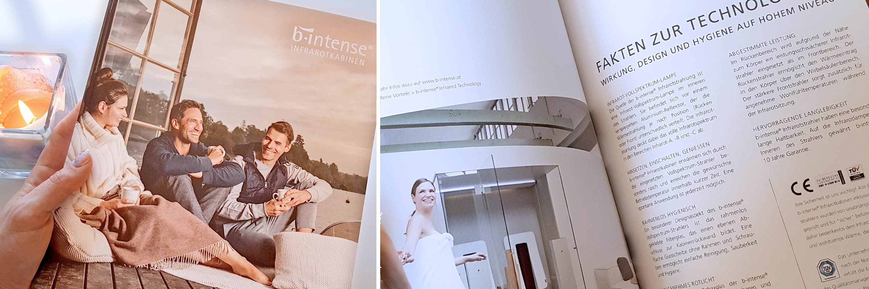 Welche Infrarotkabine? Hier Katalog Anfordern | B-intense